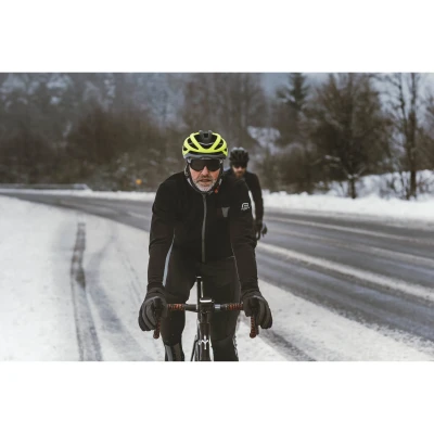 Force FROST černo-šedá pánská softshell cyklobunda