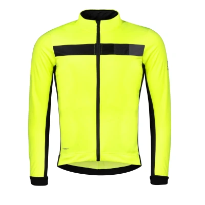 Force FROST fluo-čierna pánska softshell cyklobunda