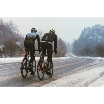 Force FROST černo-šedá pánská softshell cyklobunda