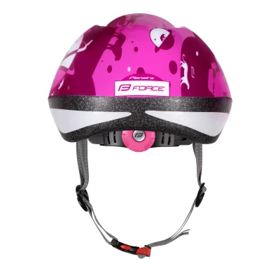 Force FUN PLANETS růžovo-bílá dětská cyklistická přilba POUZE M 52-56 cm (VÝPRODEJ)