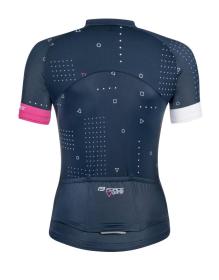 Force GAME tm.modrý dámský cyklodres - kr. rukáv POUZE M (VÝPRODEJ)