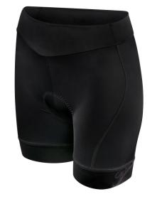 Force GOLD LADY černý cyklodres - kr. rukáv + Force CHARM LADY černé dámské cyklokraťasy