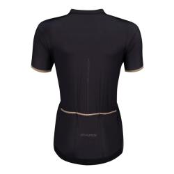 Force GOLD LADY černý cyklodres - kr. rukáv + Force STRIPE LADY černo-růžové cyklokalhoty
