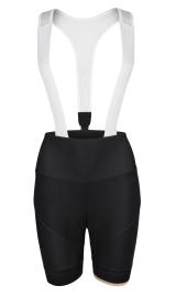 Force GOLD LADY čierno-zlaté dámske cyklokraťasy so šrákmi a vložkou