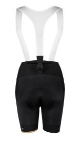 Force GOLD LADY černo-zlaté dámské cyklokraťasy se šráky a vložkou