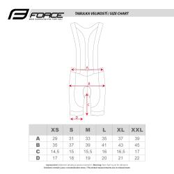 Force GOLD LADY černo-zlaté dámské cyklokraťasy se šráky a vložkou