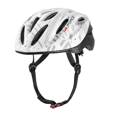 Force HAL bílá cyklistická přilba