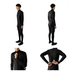 Force EXTREME čierne zimné cyklonohavice bez vložky + šál Kilpi