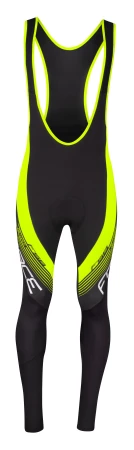 Force F58 černé-fluo cyklokalhoty se šráky a vložkou