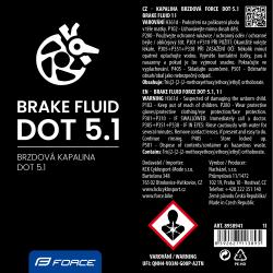 Force Kapalina brzdová DOT-5.1 Brake Fluid 1l