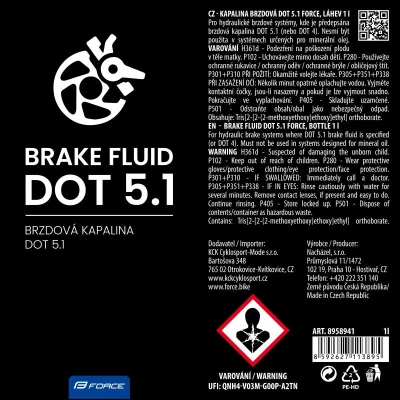 Force Kapalina brzdová DOT-5.1 Brake Fluid 1l