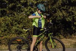 Force KID VICTORY zelené dětské cyklokraťasy s vložkou