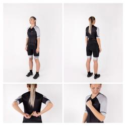 Force POINTS LADY černo-bílá kombinéza