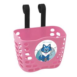 Force Koš na řídítka dětský, růžový