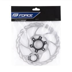 Force Kotouč brzdový 180 mm, CENTER LOCK, stříbrný
