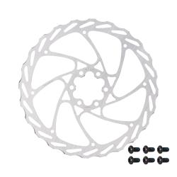 Force Kotouč brzdový Force-4 180 mm, 6 děr, stříbrný