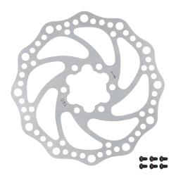 Force Kotouč brzdový -6 140 mm, 6 děr, stříbrný