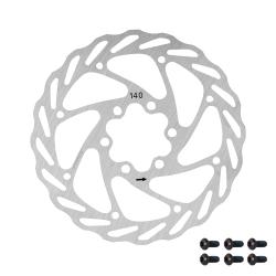 Force Kotouč brzdový Force-4 140 mm, 6 děr, stříbrný Force Kotouč brzdový Force-4 140 mm, 6 děr, stříbrný
