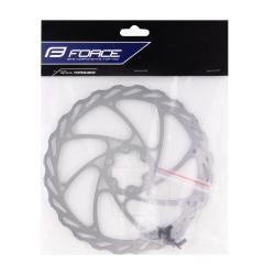 Force Kotouč brzdový Force-4 180 mm, 6 děr, stříbrný