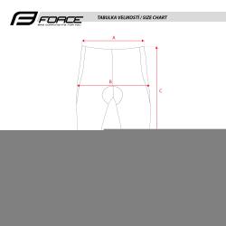 Force B30 čierno-fluo cyklistické kraťasy do pása s vložkou