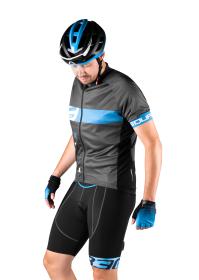 Force B30 čierno-modré cyklokraťasy do pása s vložkou