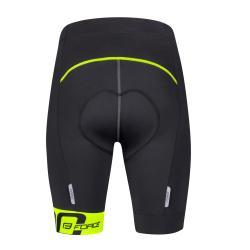 Force B30 černo-fluo cyklistické kraťasy do pasu s vložkou