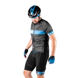 Force B30 čierno-modré cyklokraťasy do pása s vložkou