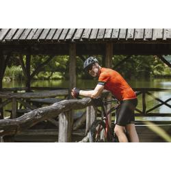 Force B51 černé cyklistické kalhoty - se šráky a vložkou