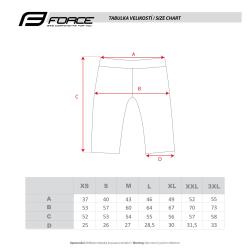 Force BLADE MTB modré cyklokraťasy bez vložky