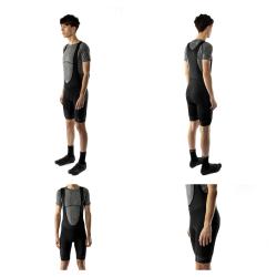 Force BRIGHT černé cyklokalhoty se šráky a vložkou