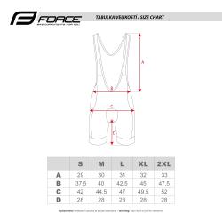 Force BRIGHT černé cyklokalhoty se šráky a vložkou