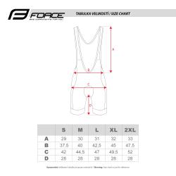 Force BRIGHT černé cyklokalhoty se šráky a vložkou