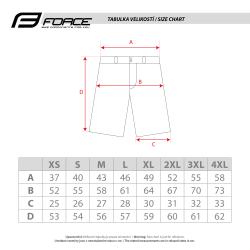 Force REBEL MTB čierne cyklokraťasy bez vložky