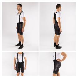 Force SMOOTH černo-bílé kraťasy se šráky a vložkou