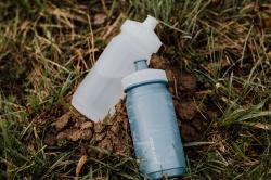 Force Láhev DIRTY ROAD 0,55 l, modrá