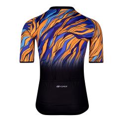 Force LIFE černo-modro-oranžový cyklodres