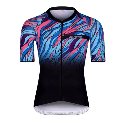 Force LIFE černo-modro-růžový cyklodres Force LIFE černo-modro-růžový cyklodres