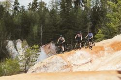 Force LIFE UNI čreno-petrol-červený dámský dres - kr. rukáv