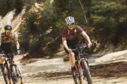 Force LIFE UNI čreno-petrol-červený dámský dres - kr. rukáv