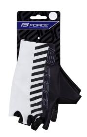 Force LINE bílo-černé cyklorukavice bez zapínání POUZE M (VÝPRODEJ)
