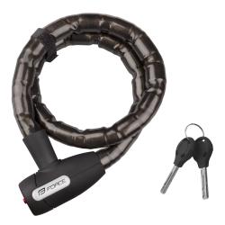 Force Zámok LUX článkový bez držiaka 100cm/25mm, čierny