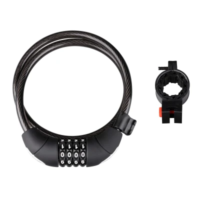 Force LUX spirálový kódový 85cm/10mm+držák zámek Force LUX spirálový kódový 85cm/10mm+držák zámek