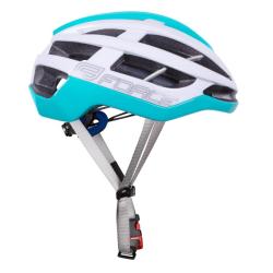 Force LYNX bílo-tyrkysová cyklistická přilba POUZE S-M - 55-59 cm obvod hlavy (VÝPRODEJ)