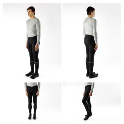 Force MAZE čierne cyklokalhoty do pása s vložkou IBA XL (VÝPREDAJ)