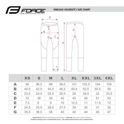 Force MAZE čierne cyklokalhoty do pása s vložkou IBA XL (VÝPREDAJ)