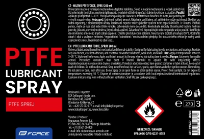 Force Mazivo-sprej PtFe 200ml