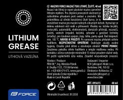 Force Mazivo-tuba mazací tuk litný, žlutý, 40ml