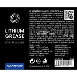 Force Mazivo-tuba mazací tuk lítiový, žltý, 40ml