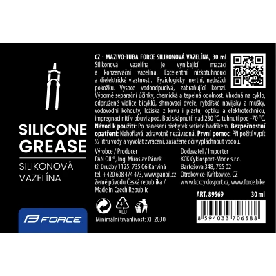 Force Mazivo-tuba silikonová vazelína, 30ml