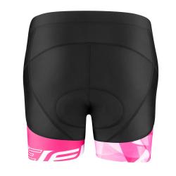 Force MINI černo-růžové dámské cyklokraťasy do pasu s vložkou